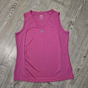 Adidas Athletic V-Neck Performance Tank - Women's Large